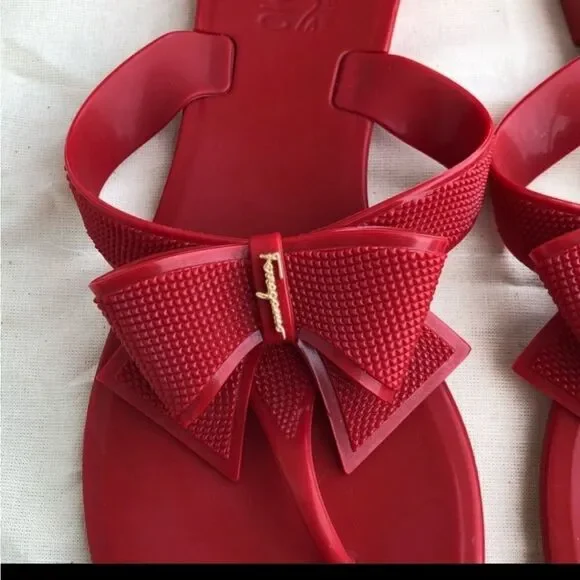 Authentic Salvatore Ferragamo Bali Sandals with box No Dust Bag - Picture 4 of 7